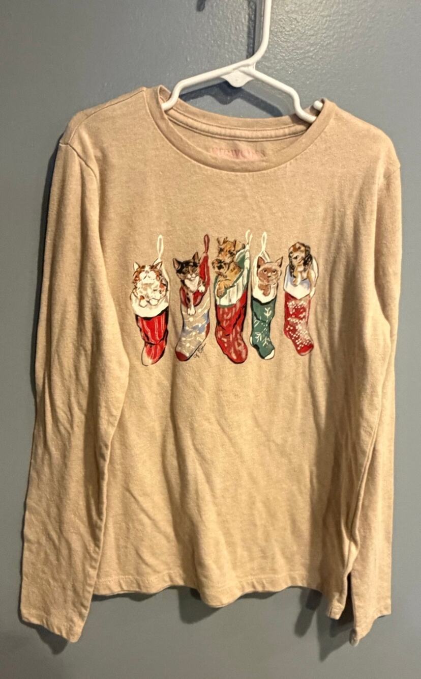 Crewcuts Christmas Shirt - Girl's Size L